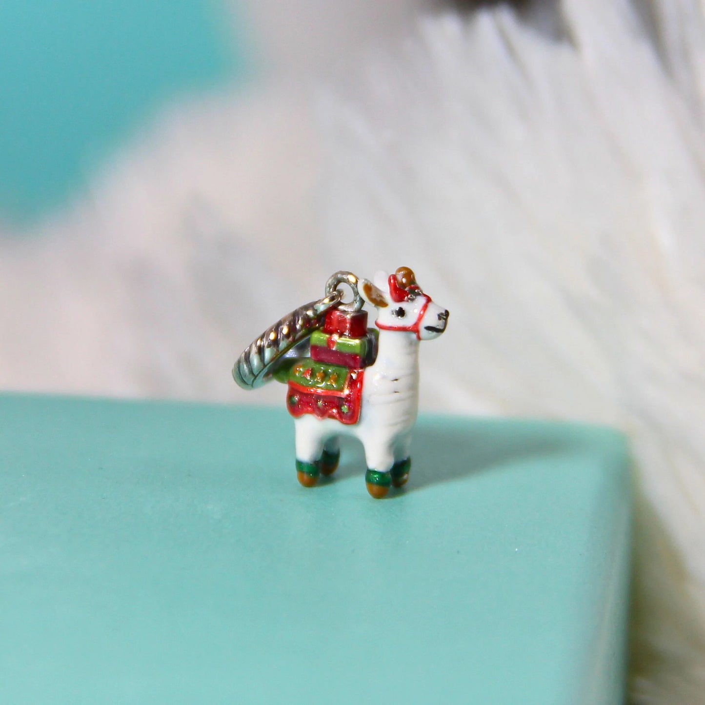 Llama de Navidad Charm