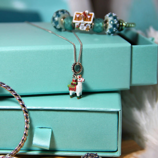 Llama de Navidad Charm