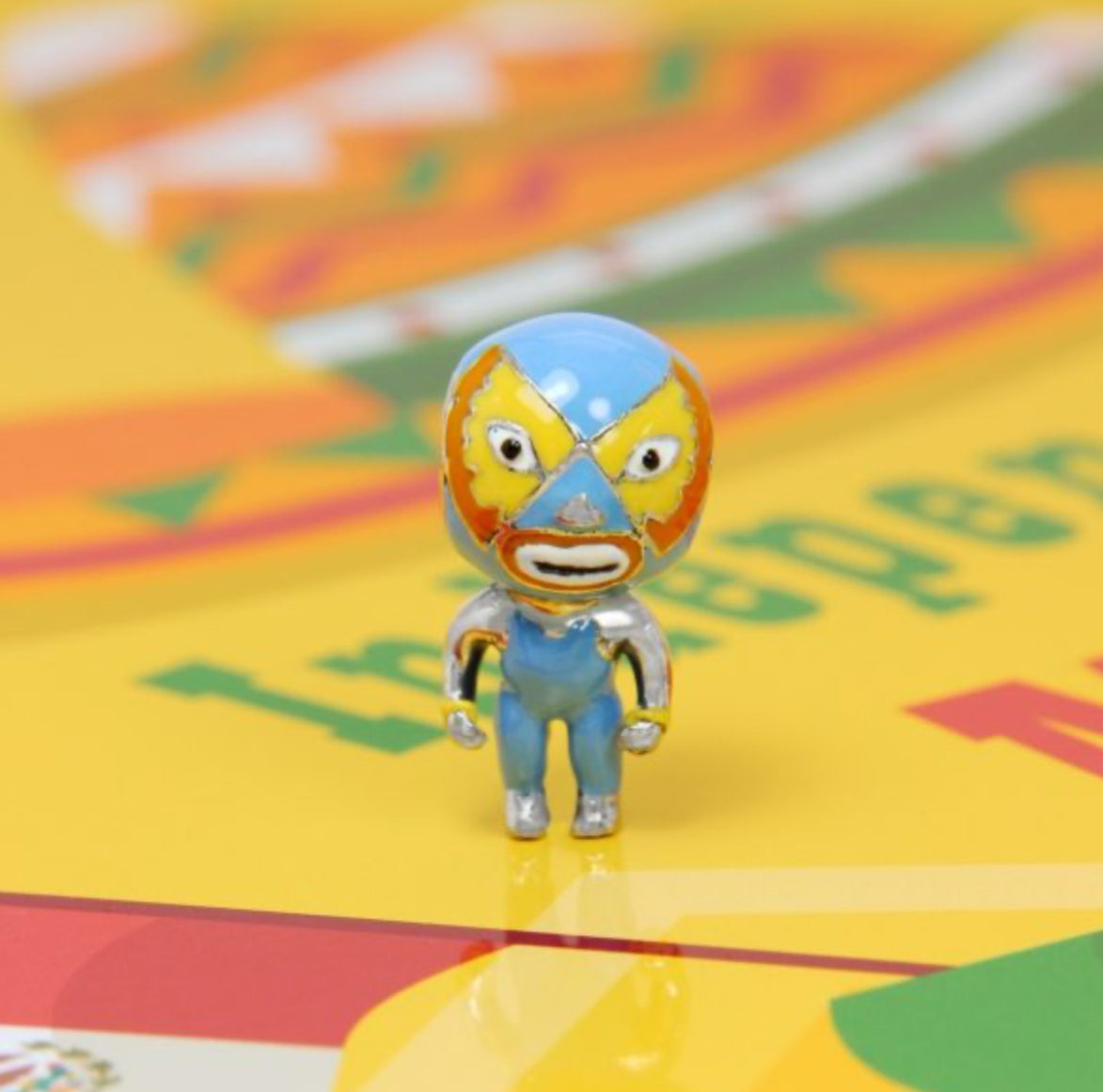Lucha Libre Bead Blue