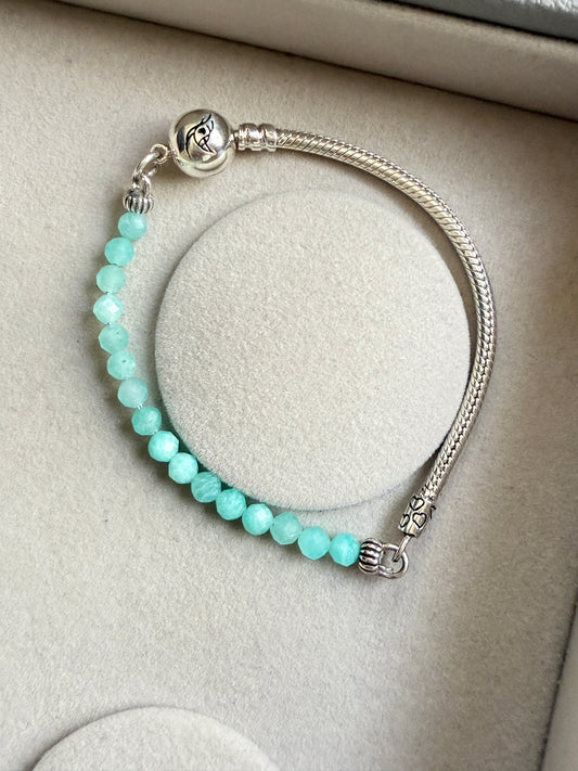 Brazalete con amazonita