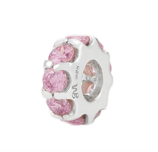 Separador Rosa con zirconias