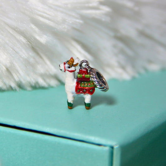 Llama de Navidad Charm