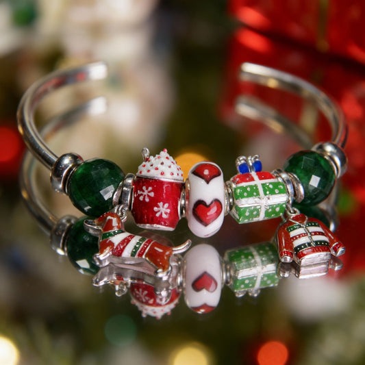 Perro salchicha de navidad Charm