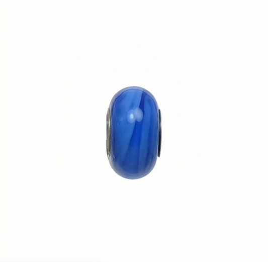 Mini Dark Blue Murano Glass Bead