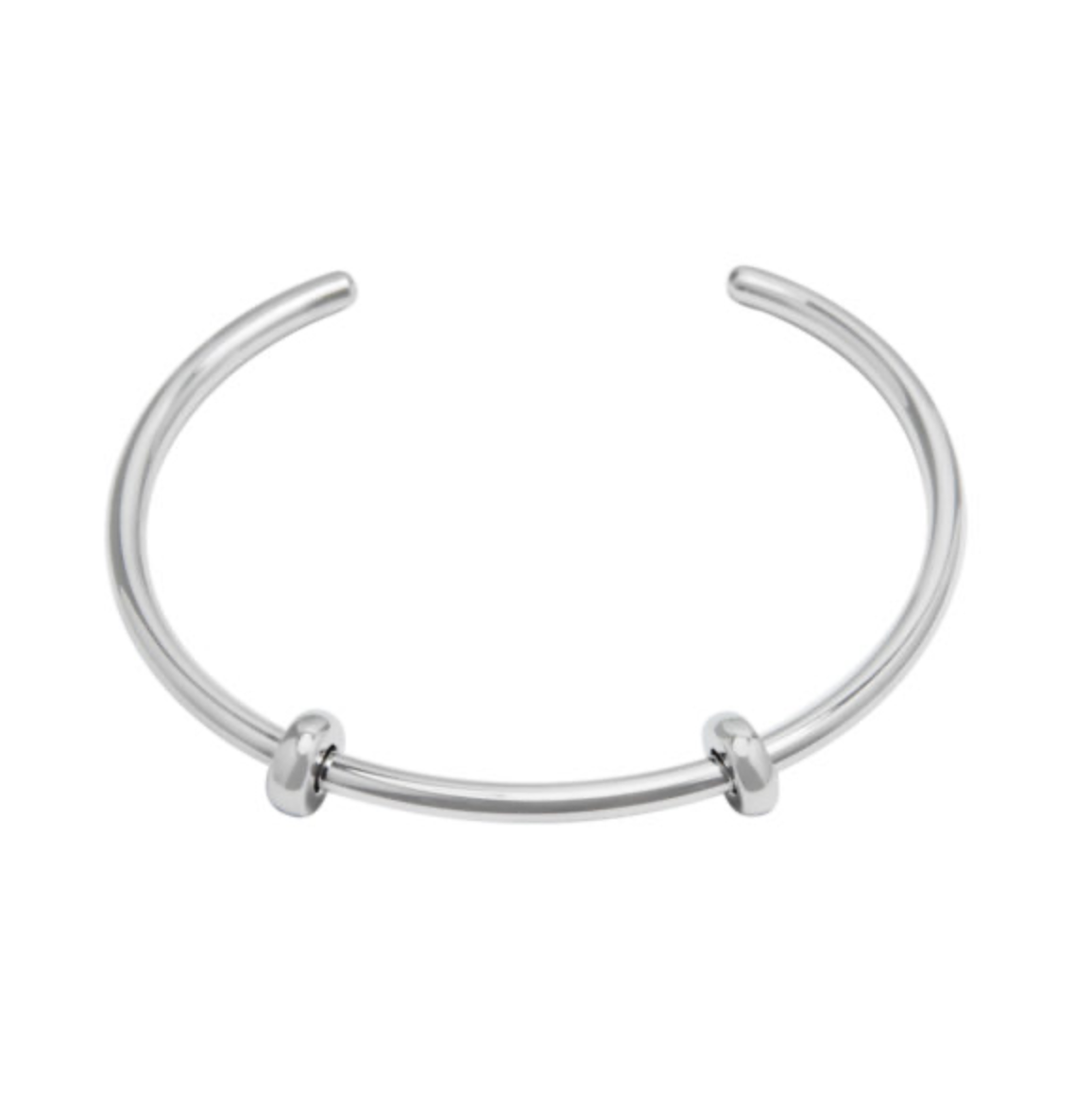 Brazalete rígido liso Plata