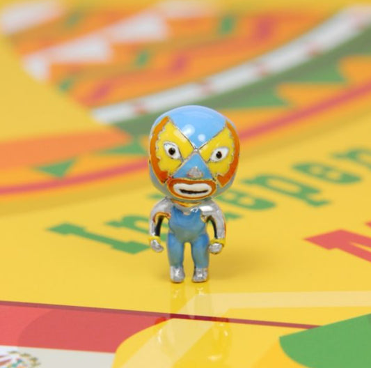 Lucha Libre Bead Blue