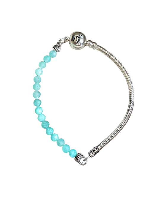 Brazalete con amazonita