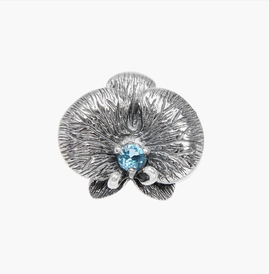 Blue Topaz Orchid Stopper